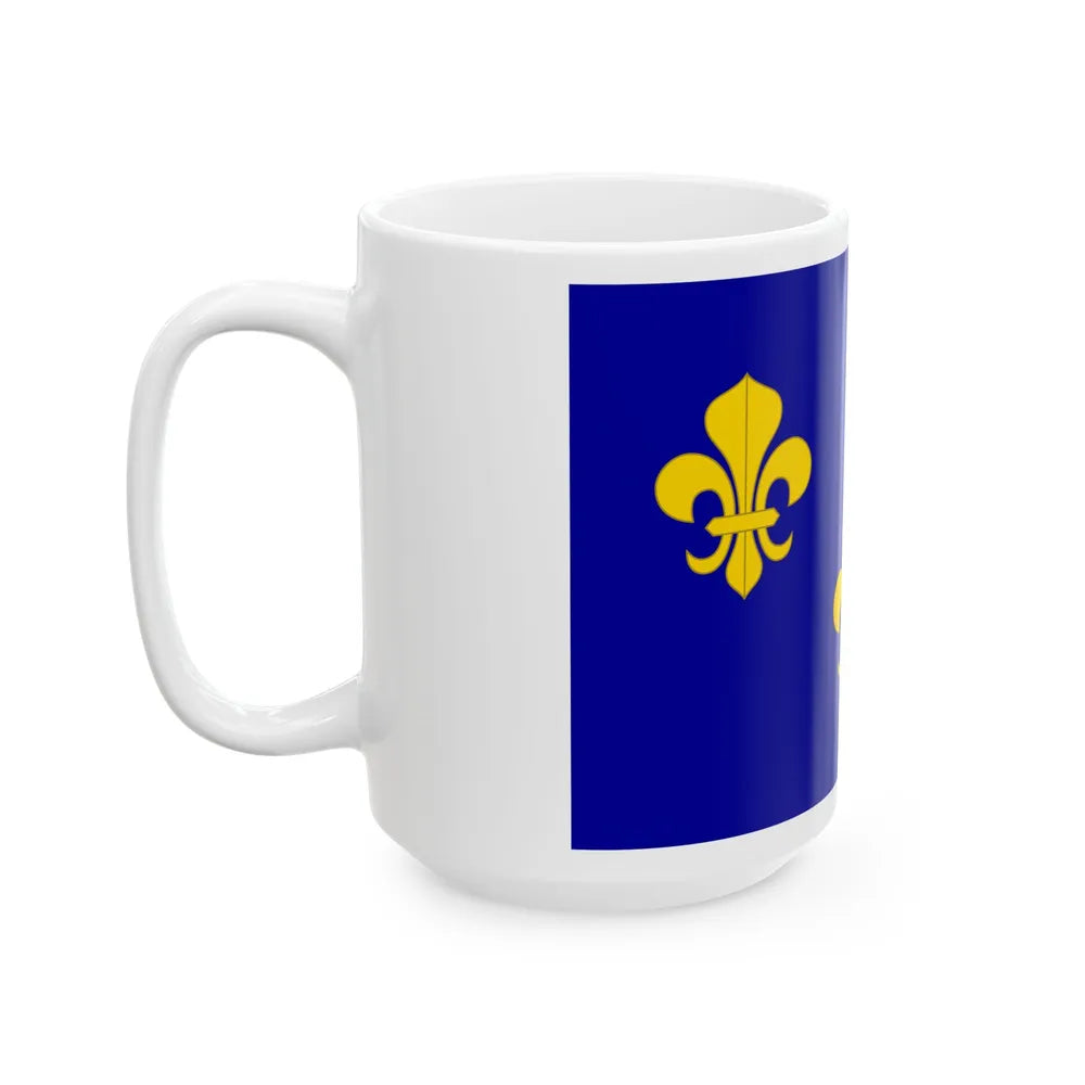 Royal flag of France (France) White Coffee Mug - Go Mug Yourself