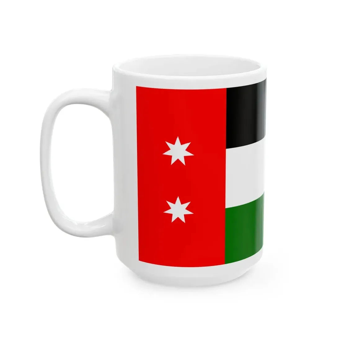 Royal Flag of Iraq 1924-1959 (Iraq) White Coffee Mug - Go Mug Yourself