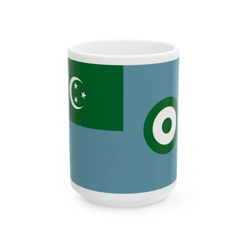 Royal flight flag of Egypt 1922-1952 (Egypt) White Coffee Mug 15oz - Go Mug Yourself