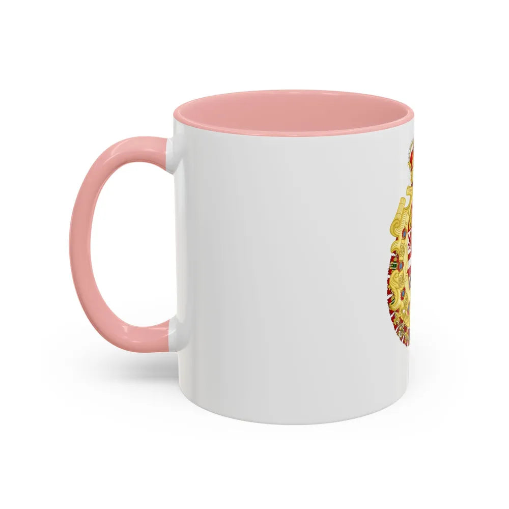 Royal Greater Coat of Arms of Spain (1700-1761) - Accent Coffee Mug - Go Mug Yourself