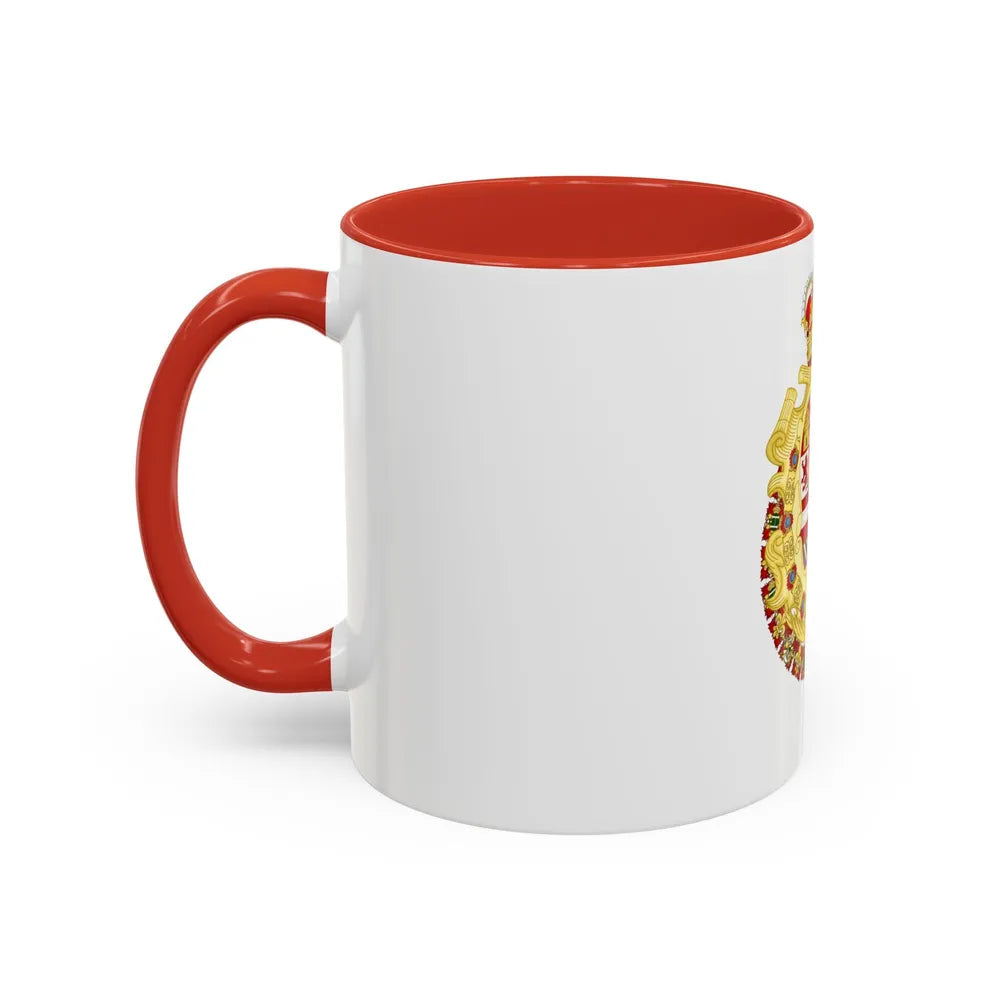 Royal Greater Coat of Arms of Spain (1700-1761) - Accent Coffee Mug - Go Mug Yourself