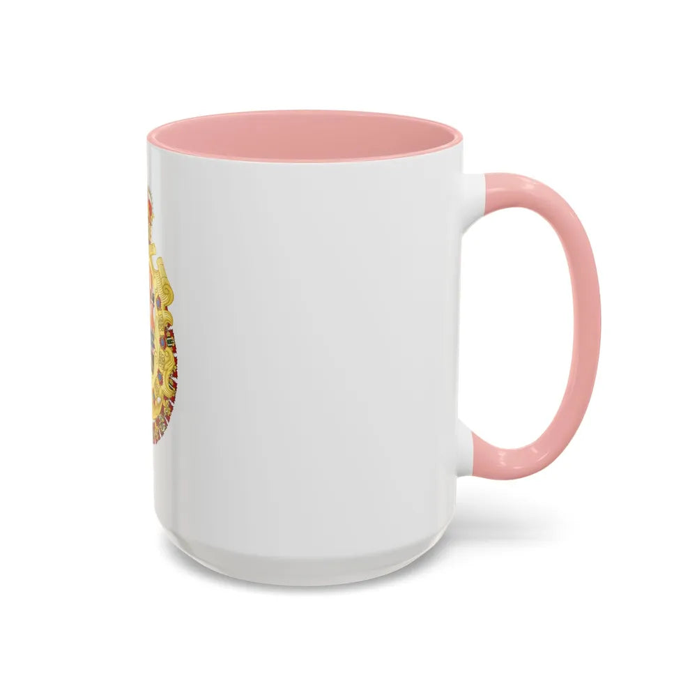 Royal Greater Coat of Arms of Spain (1700-1761) - Accent Coffee Mug - Go Mug Yourself