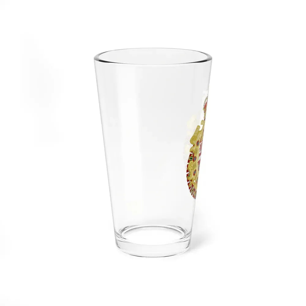 Royal Greater Coat of Arms of Spain (1700-1761) - Pint Glass 16oz - Go Mug Yourself