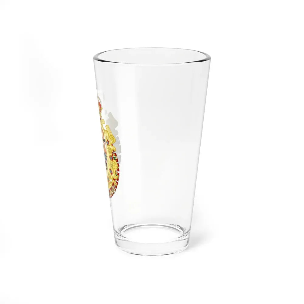 Royal Greater Coat of Arms of Spain (1700-1761) - Pint Glass 16oz - Go Mug Yourself