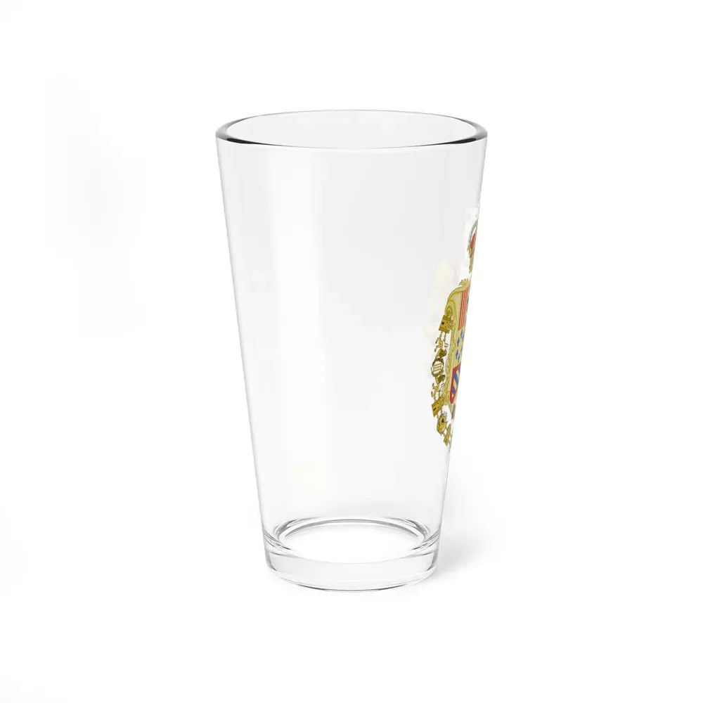 Royal Greater Coat of Arms of Spain (1761-1868 and 1874-1931) - Pint Glass 16oz - Go Mug Yourself