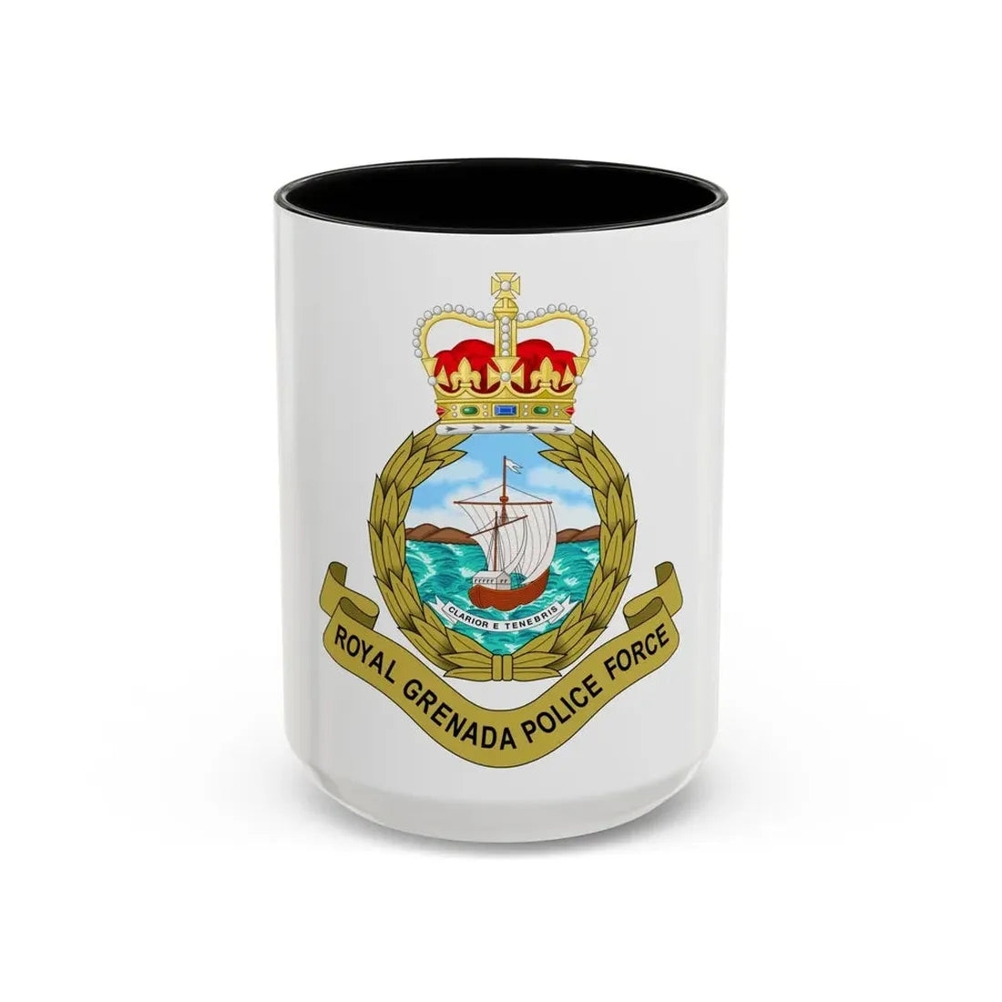 Royal Grenada Police Force - Accent Coffee Mug 15oz Black - Go Mug Yourself