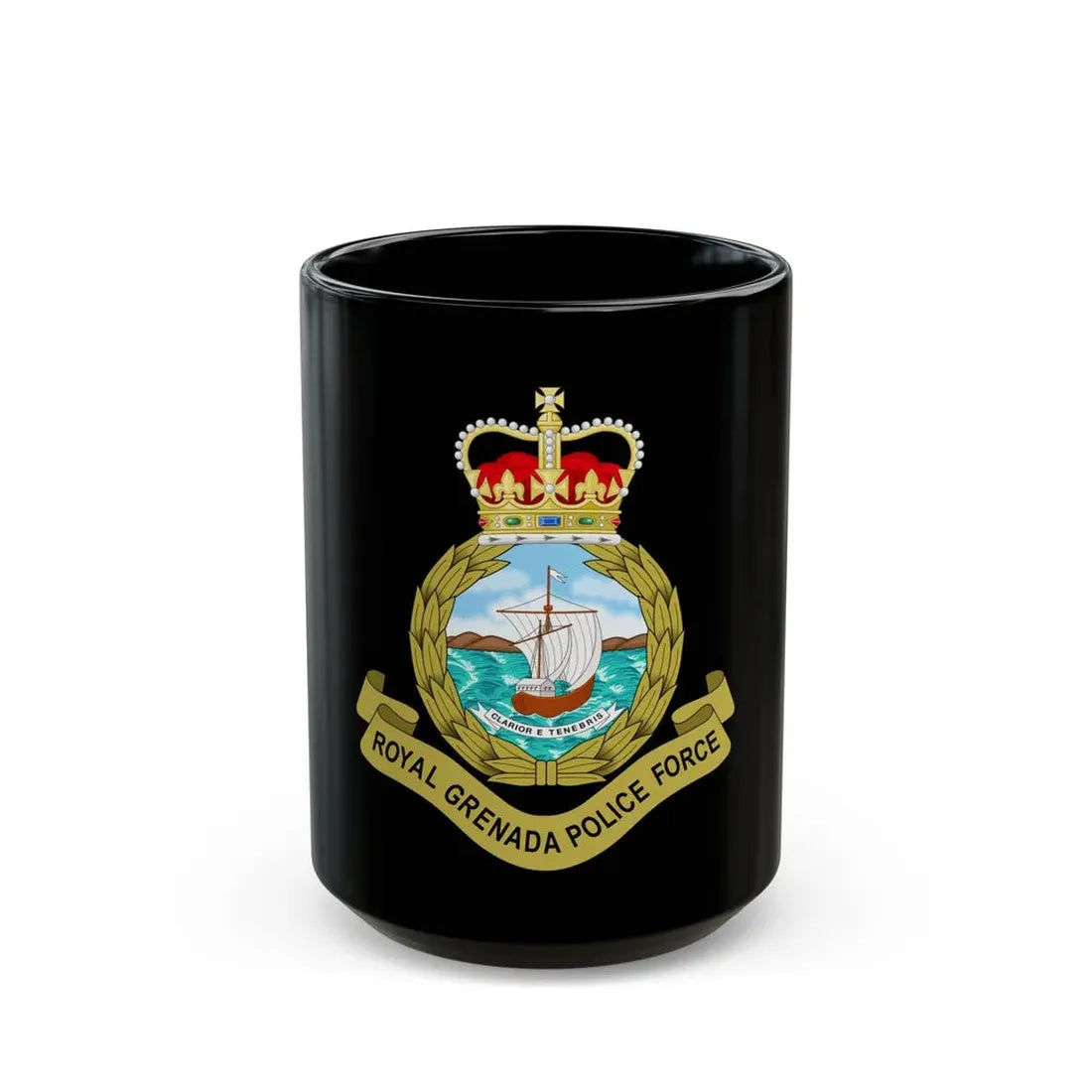 Royal Grenada Police Force - Black Coffee Mug 15oz - Go Mug Yourself