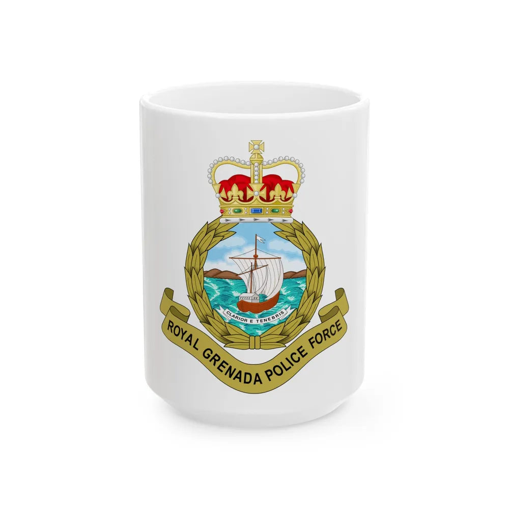 Royal Grenada Police Force - White Coffee Mug 15oz - Go Mug Yourself