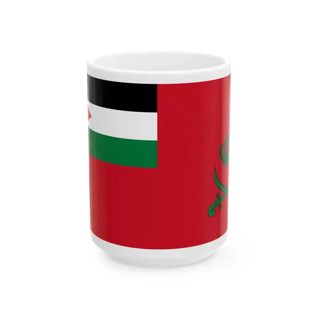 Royal Jordanian Army Flag (Jordan) White Coffee Mug 15oz - Go Mug Yourself