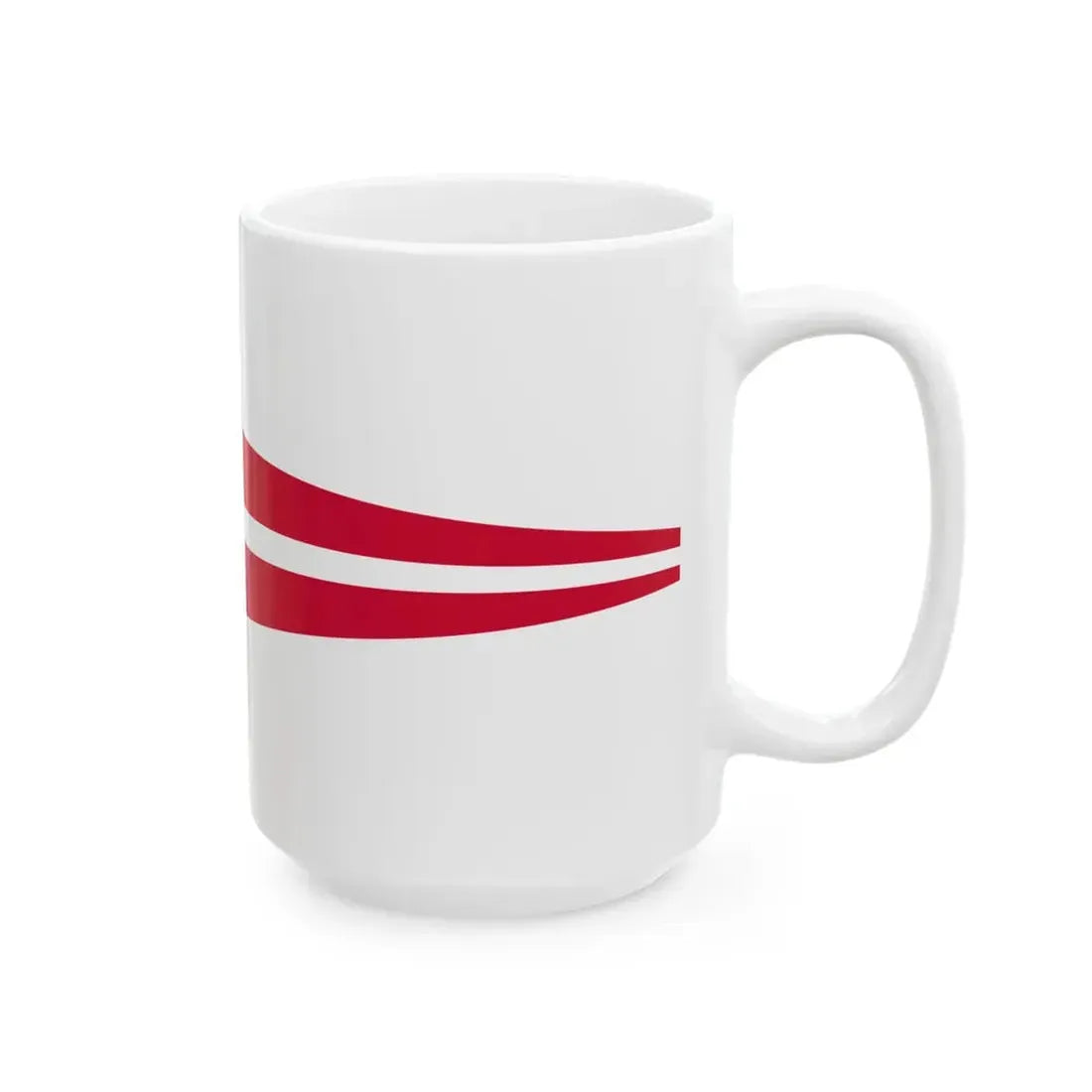 Royal Pennant of Denmark (Denmark) White Coffee Mug - Go Mug Yourself