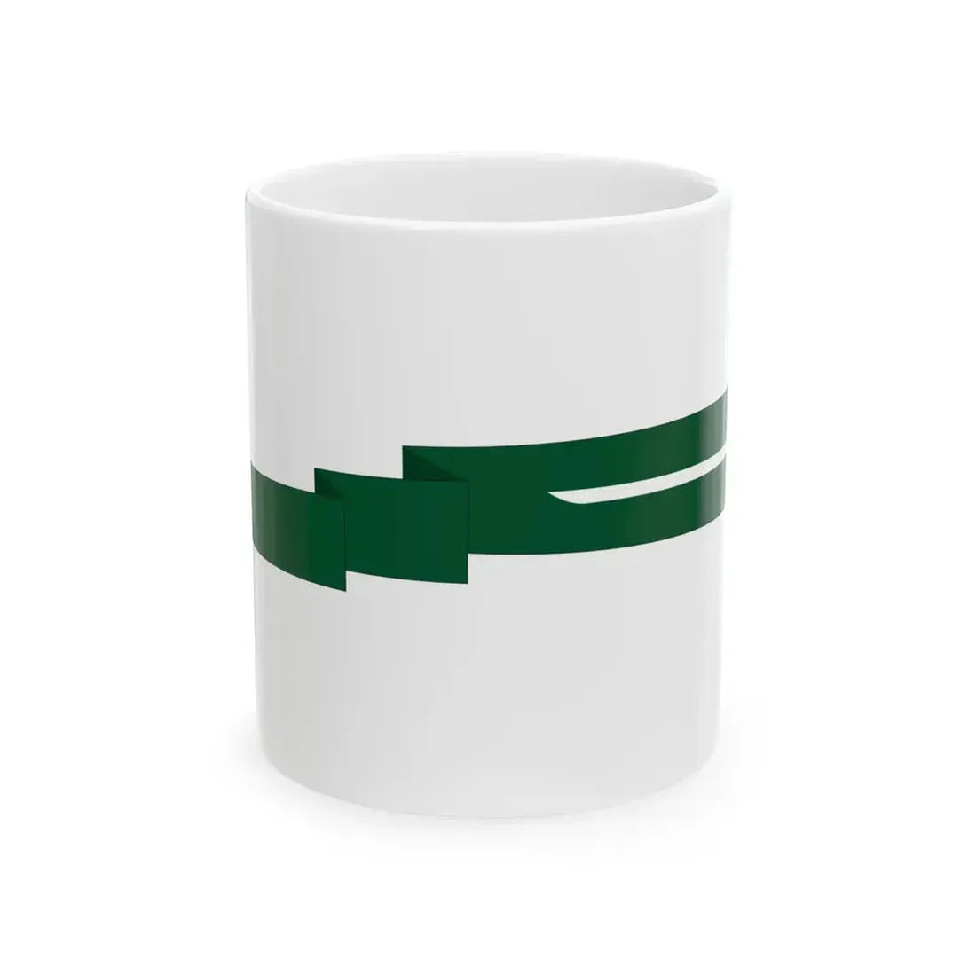 Royal Saudi Navy commissioning pennant (Saudi Arabia) White Coffee Mug 11oz - Go Mug Yourself