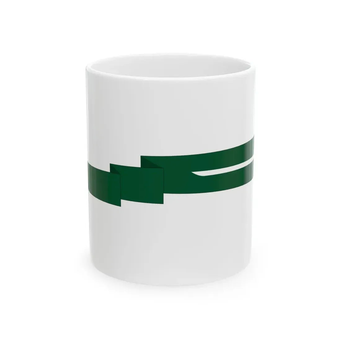 Royal Saudi Navy commissioning pennant (Saudi Arabia) White Coffee Mug 11oz - Go Mug Yourself