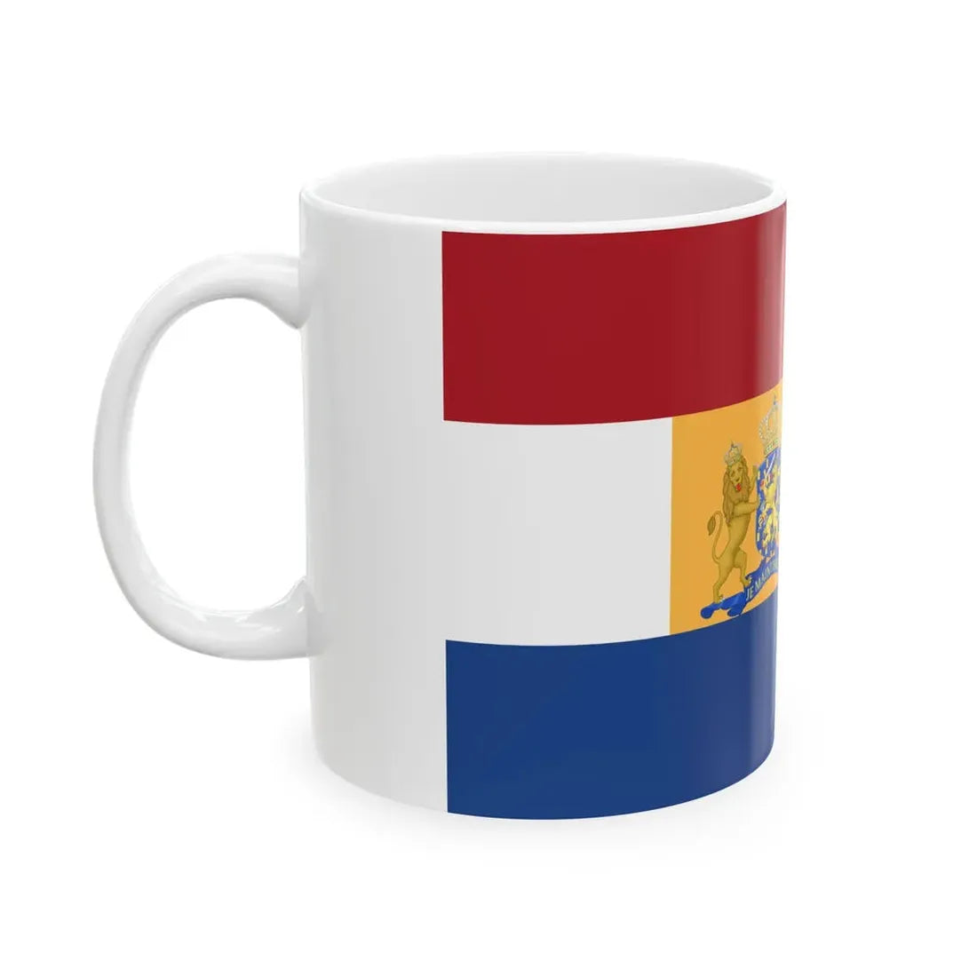 Royal Standard of a Prince of the Netherlands 1815-1908 (Netherlands) White Coffee Mug - Go Mug Yourself