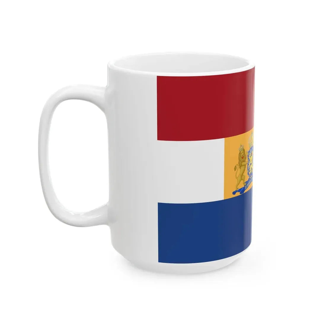 Royal Standard of a Prince of the Netherlands 1815-1908 (Netherlands) White Coffee Mug - Go Mug Yourself