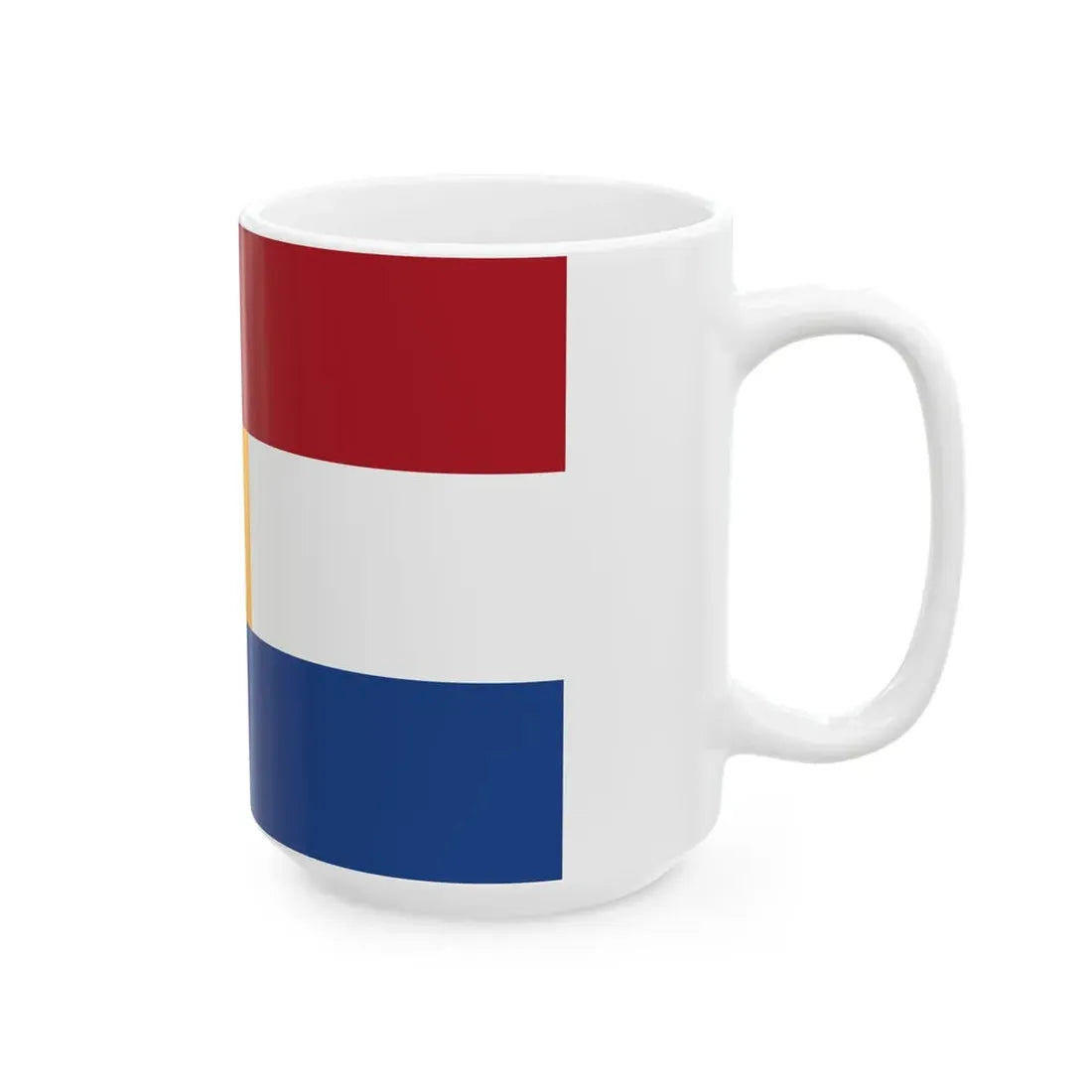 Royal Standard of a Prince of the Netherlands 1815-1908 (Netherlands) White Coffee Mug - Go Mug Yourself
