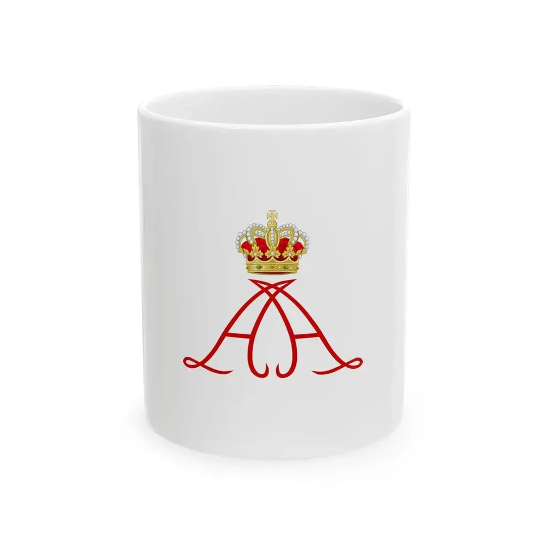 Royal Standard of Albert II of Monaco (Monaco) White Coffee Mug 11oz - Go Mug Yourself