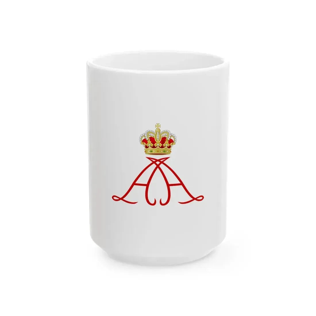 Royal Standard of Albert II of Monaco (Monaco) White Coffee Mug 15oz - Go Mug Yourself
