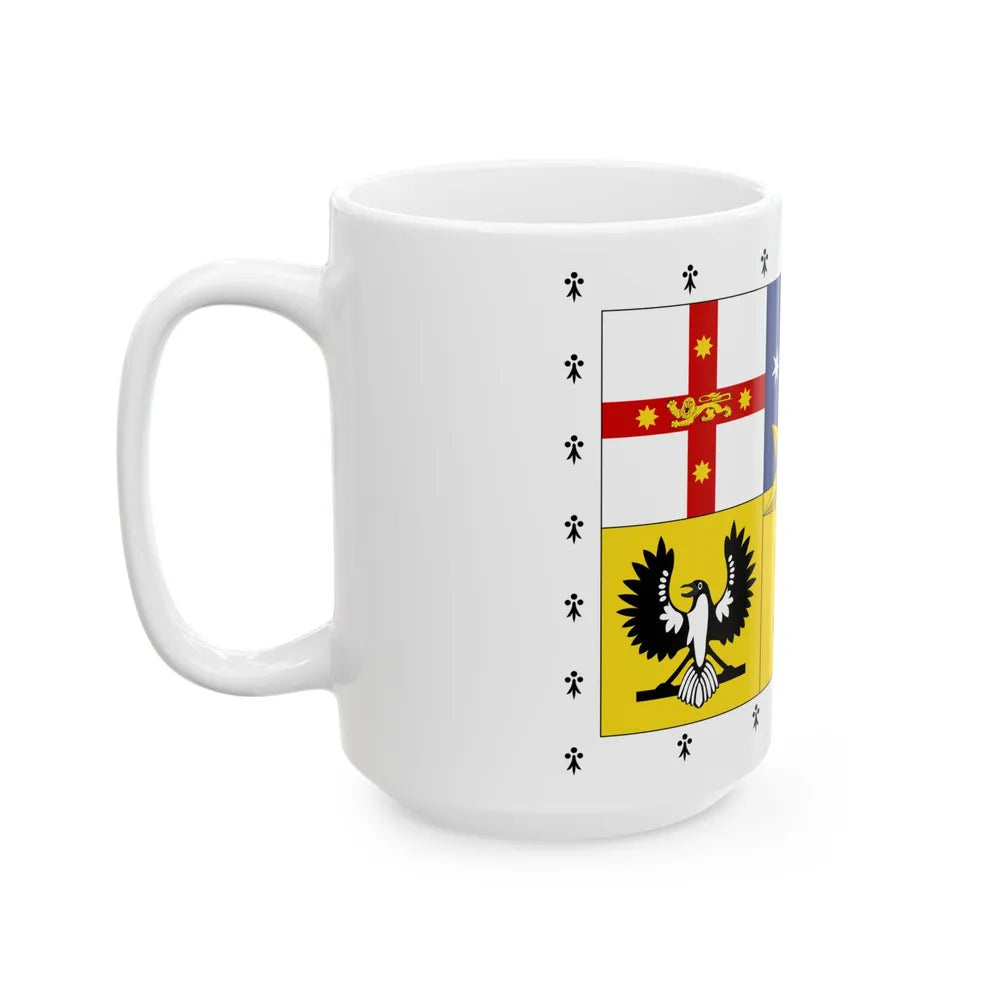 Royal Standard of Australia 1962-2022 31-22 aspect (Australia) White Coffee Mug - Go Mug Yourself