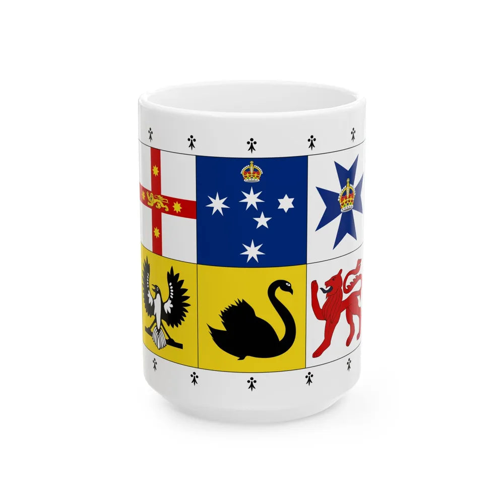 Royal Standard of Australia 31-22 aspect (Australia) White Coffee Mug 15oz - Go Mug Yourself