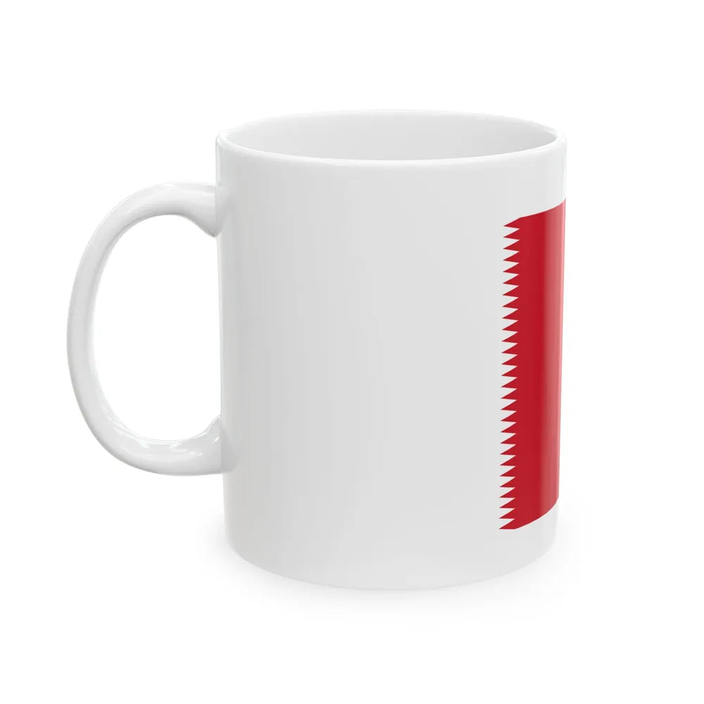 Royal Standard of Bahrain 1932-1972 (Bahrain) White Coffee Mug - Go Mug Yourself