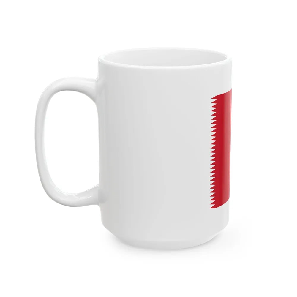 Royal Standard of Bahrain 1932-1972 (Bahrain) White Coffee Mug - Go Mug Yourself