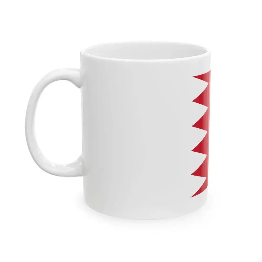 Royal Standard of Bahrain 1972-2002 (Bahrain) White Coffee Mug - Go Mug Yourself
