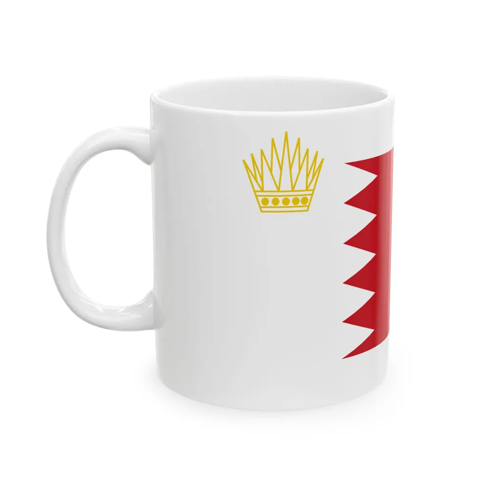 Royal Standard of Bahrain (Bahrain) White Coffee Mug - Go Mug Yourself