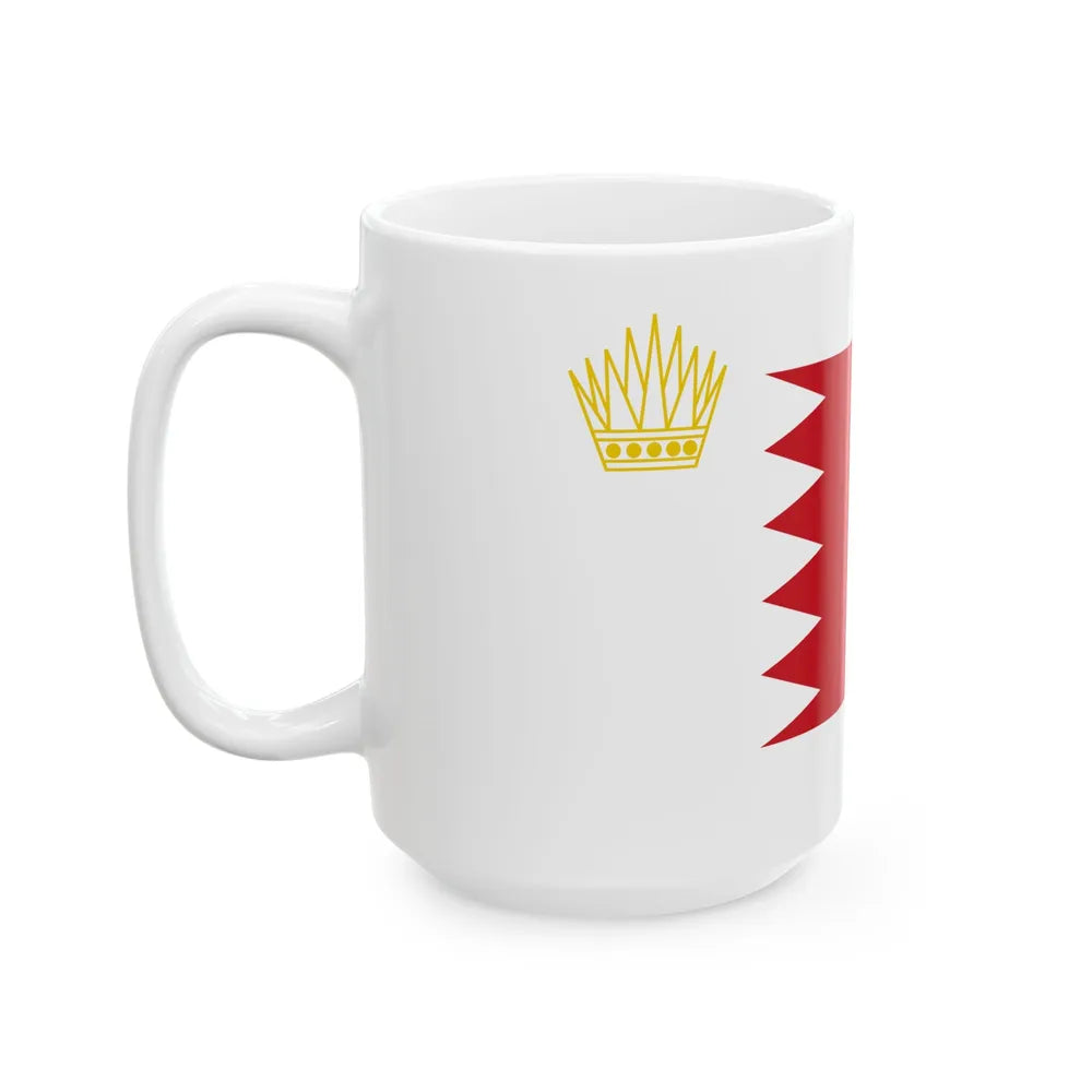 Royal Standard of Bahrain (Bahrain) White Coffee Mug - Go Mug Yourself