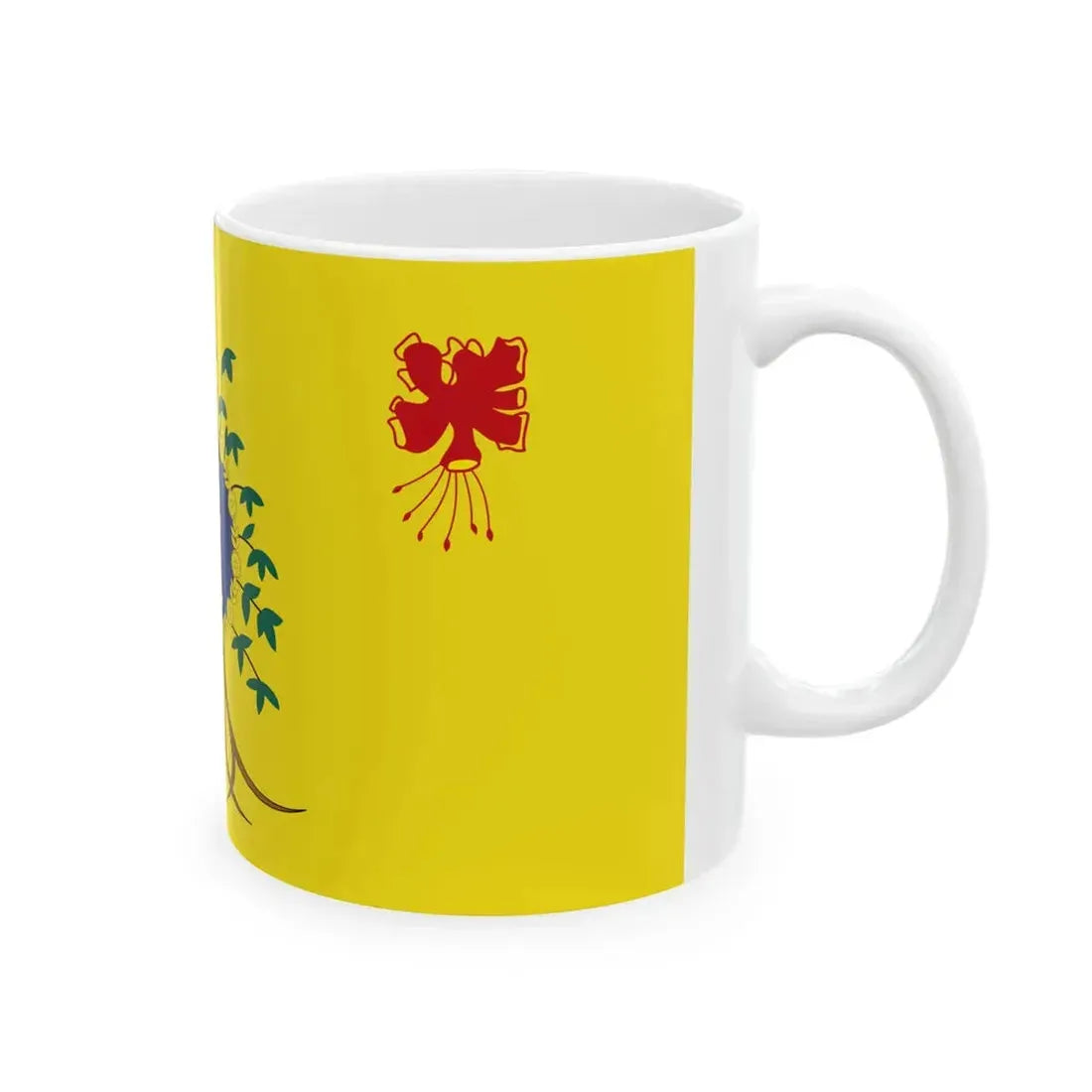 Royal Standard of Barbados 1975-2021 (Barbados) White Coffee Mug - Go Mug Yourself