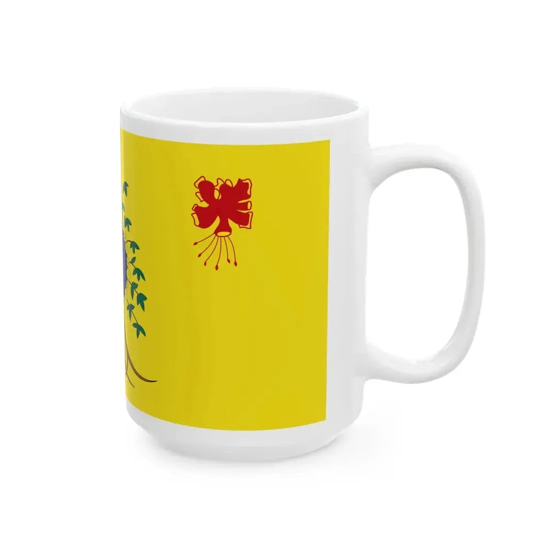 Royal Standard of Barbados 1975-2021 (Barbados) White Coffee Mug - Go Mug Yourself