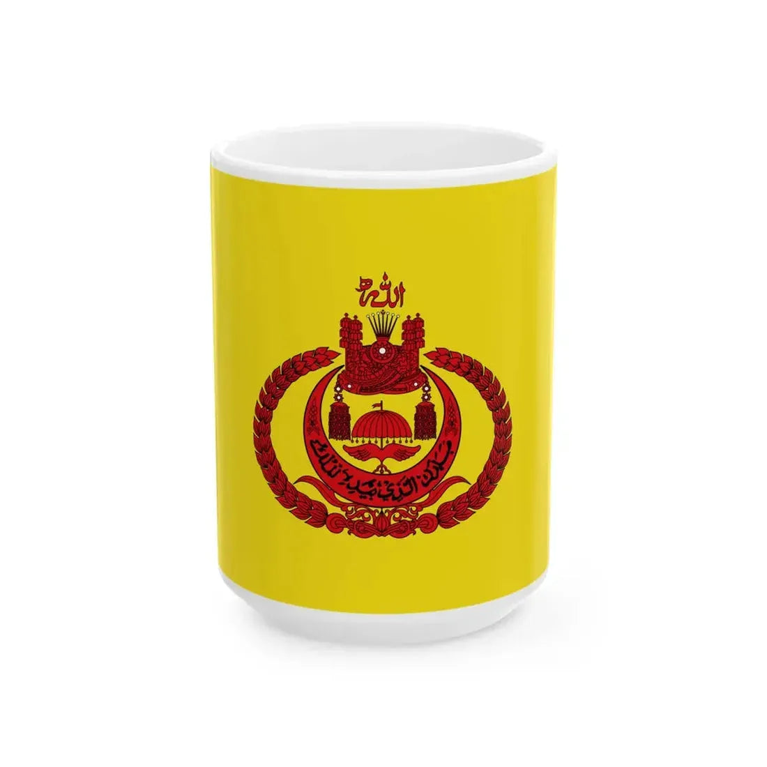 Royal Standard of Brunei (Brunei) White Coffee Mug 15oz - Go Mug Yourself