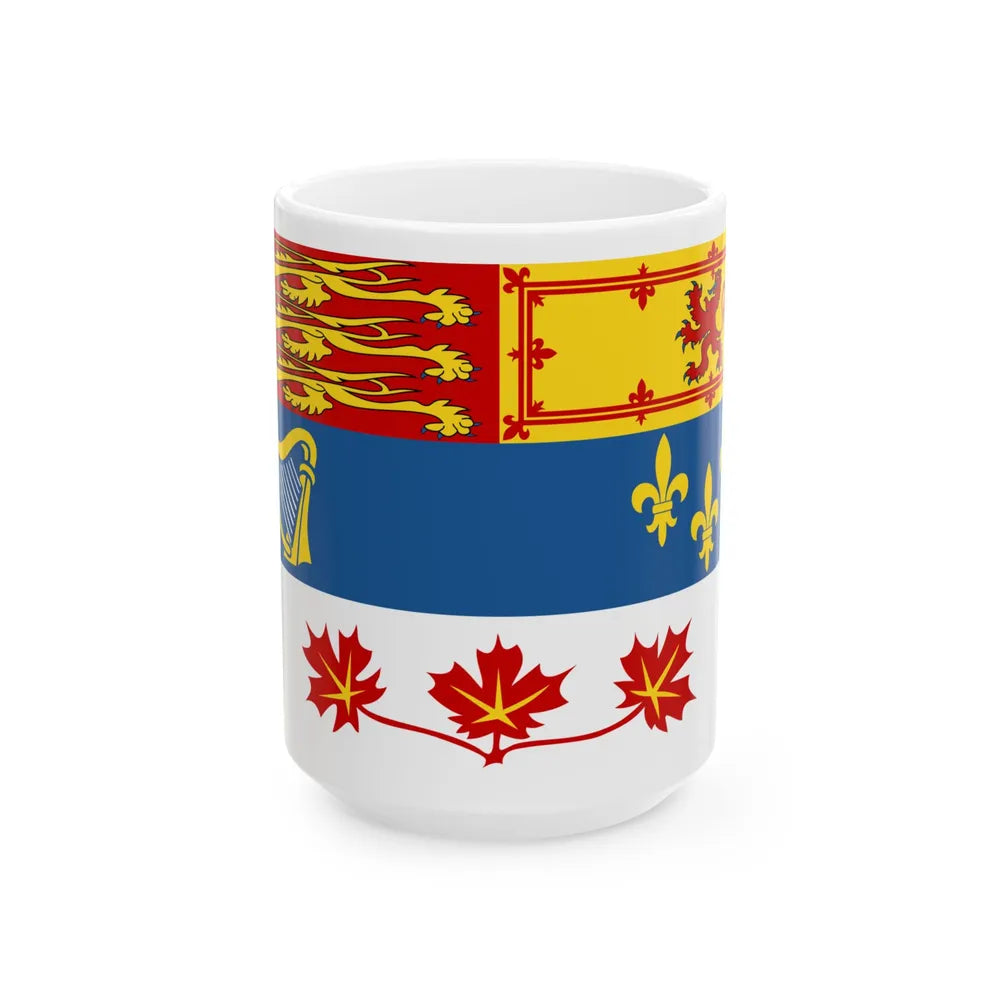 Royal Standard of Canada 1-2 (Canada) White Coffee Mug 15oz - Go Mug Yourself