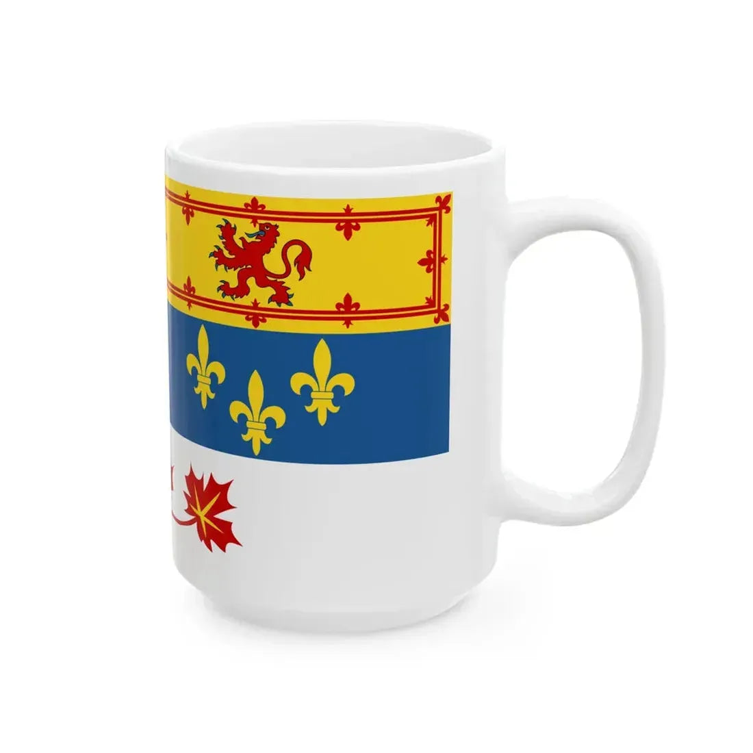 Royal Standard of Canada 1-2 (Canada) White Coffee Mug - Go Mug Yourself
