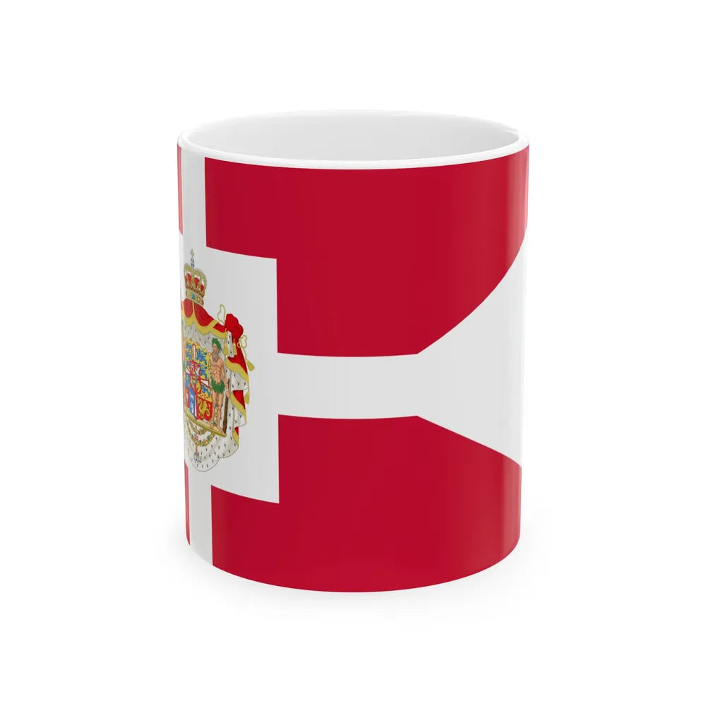 Royal Standard of Denmark 1819-1903 (Denmark) White Coffee Mug 11oz - Go Mug Yourself
