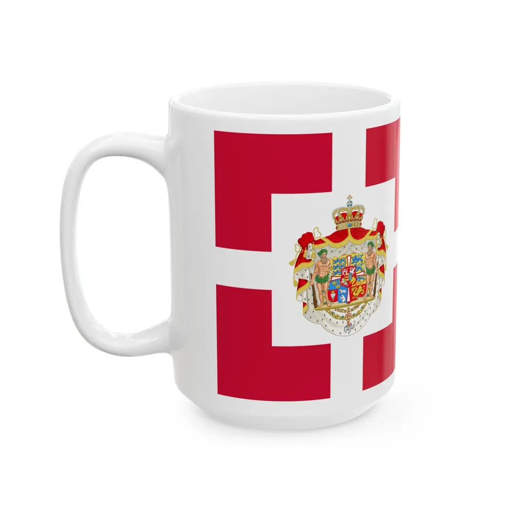 Royal Standard of Denmark 1819-1903 (Denmark) White Coffee Mug - Go Mug Yourself
