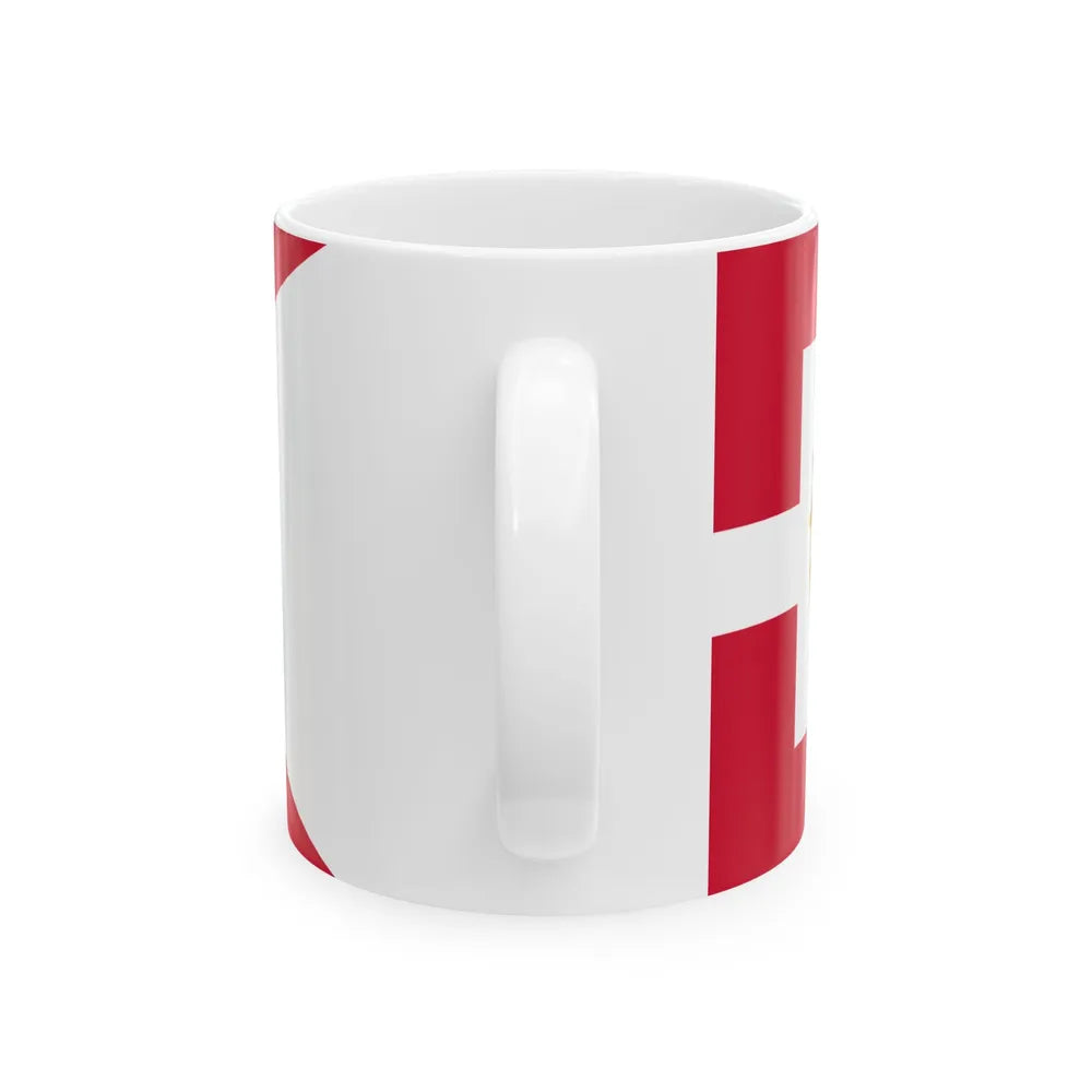 Royal Standard of Denmark 1903-1948 (Denmark) White Coffee Mug - Go Mug Yourself