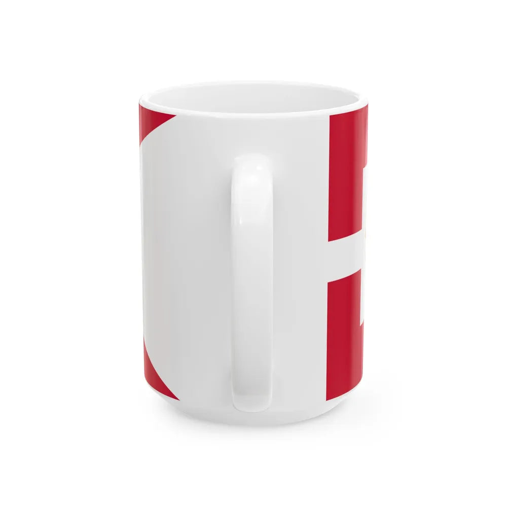 Royal Standard of Denmark 1903-1948 (Denmark) White Coffee Mug - Go Mug Yourself