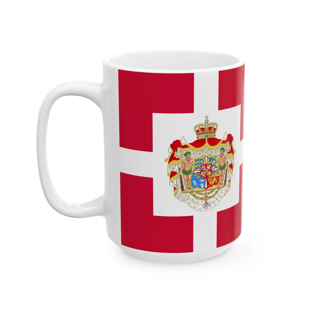 Royal Standard of Denmark 1903-1948 (Denmark) White Coffee Mug - Go Mug Yourself