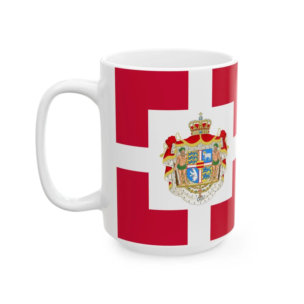 Royal Standard of Denmark (Denmark) White Coffee Mug - Go Mug Yourself