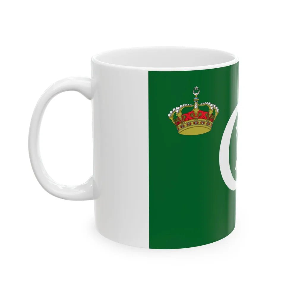 Royal Standard of Egypt on land (Egypt) White Coffee Mug - Go Mug Yourself