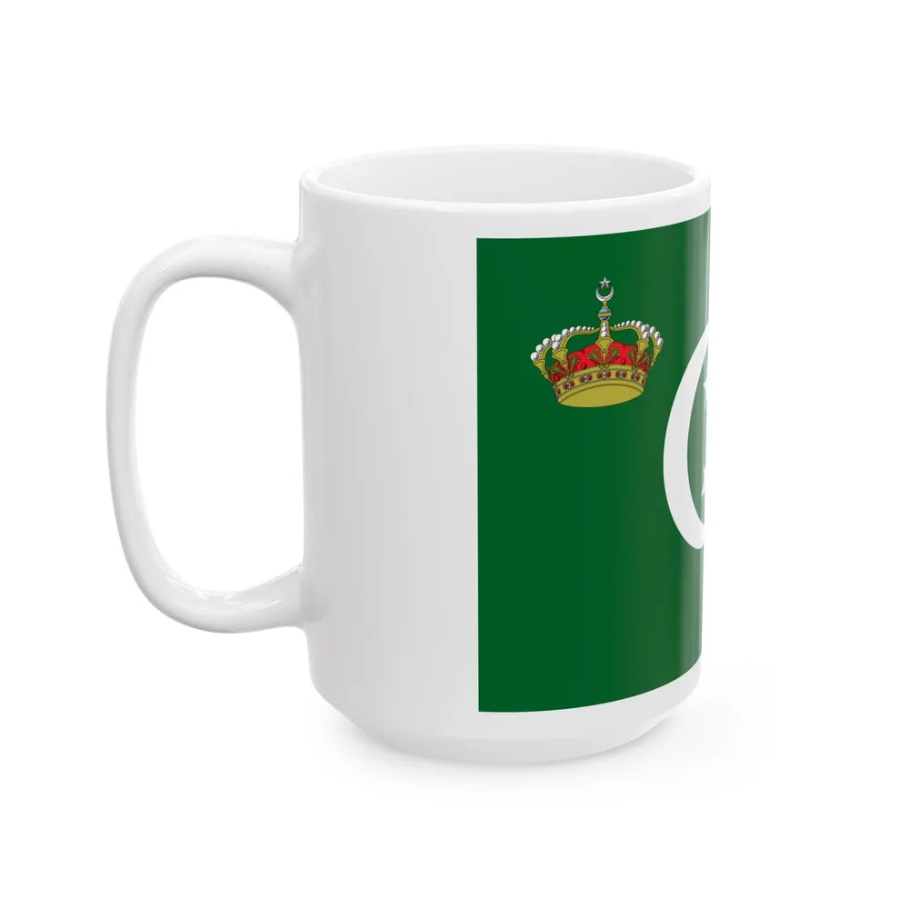 Royal Standard of Egypt on land (Egypt) White Coffee Mug - Go Mug Yourself