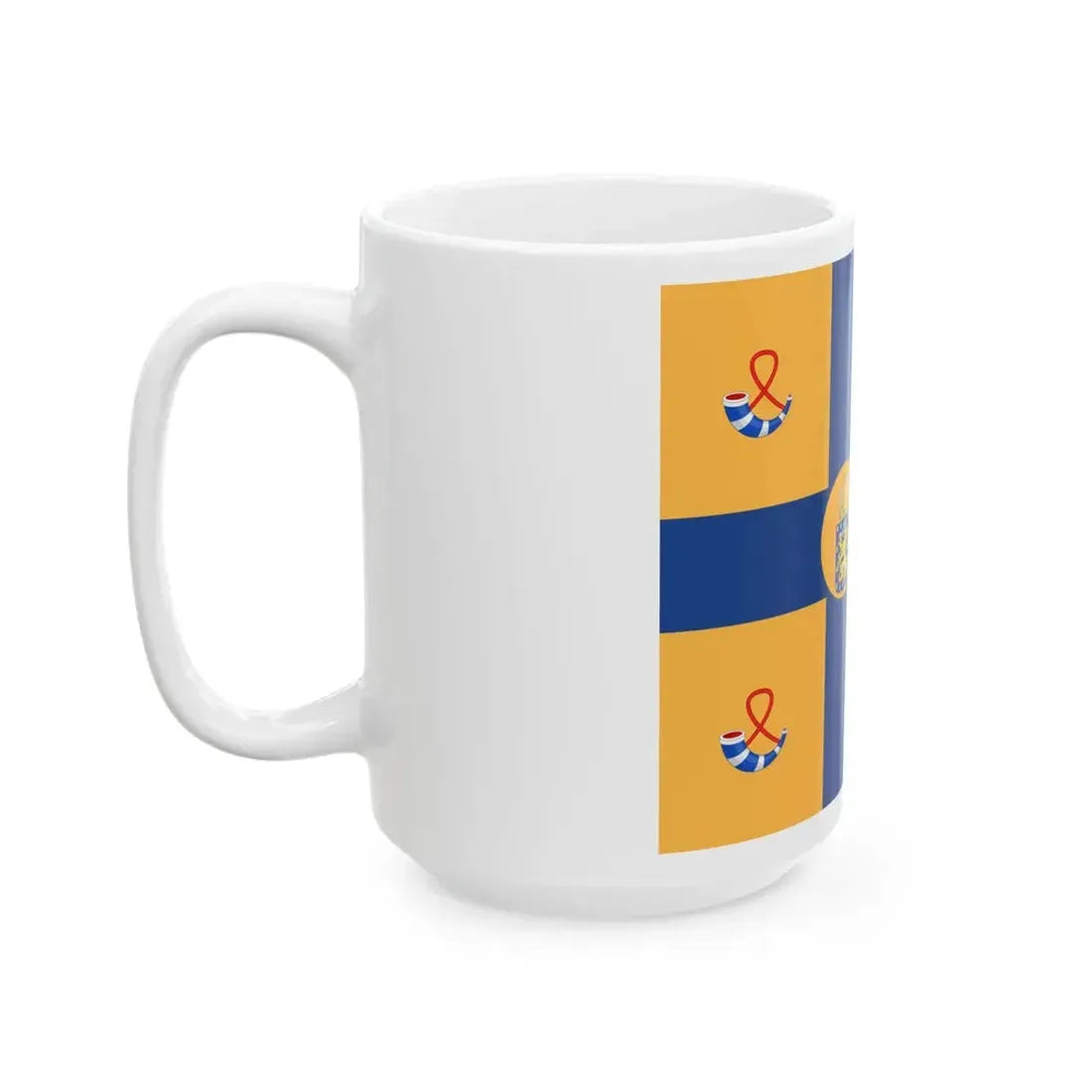 Royal Standard of Emma of Waldeck-Pyrmont 1908-1934 (Netherlands) White Coffee Mug - Go Mug Yourself