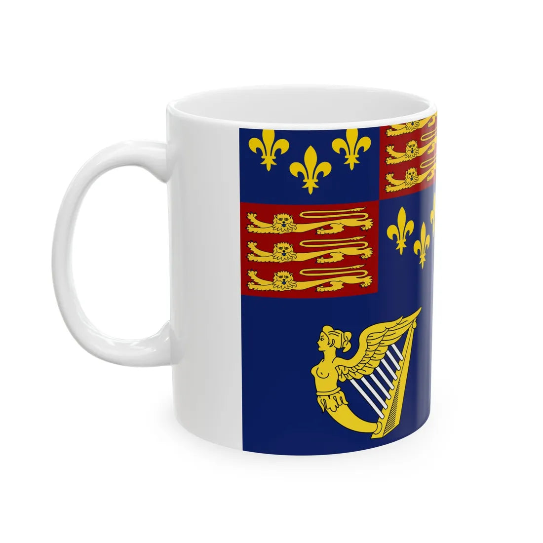 Royal Standard of England 1603-1649 (Ireland) White Coffee Mug - Go Mug Yourself