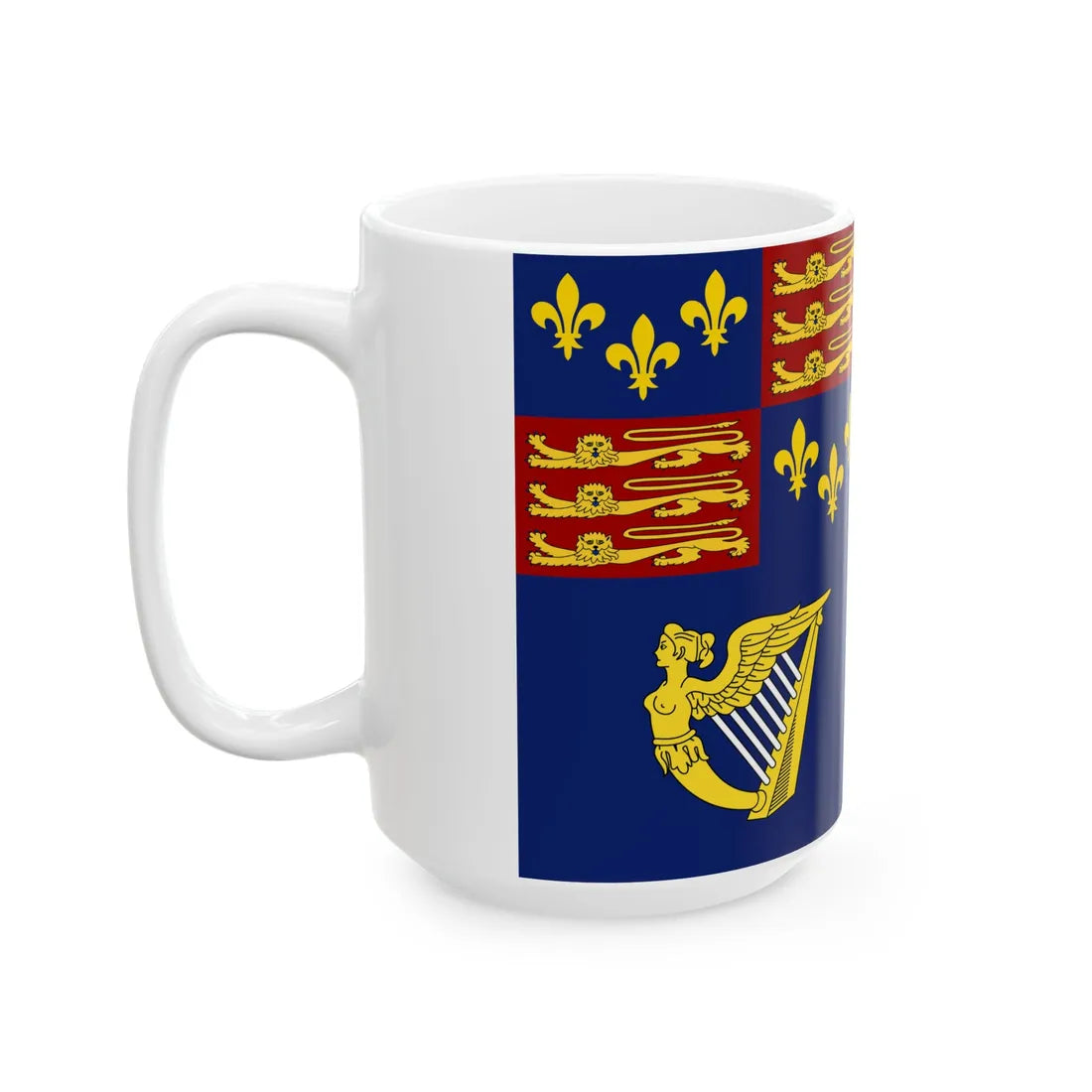 Royal Standard of England 1603-1649 (Ireland) White Coffee Mug - Go Mug Yourself