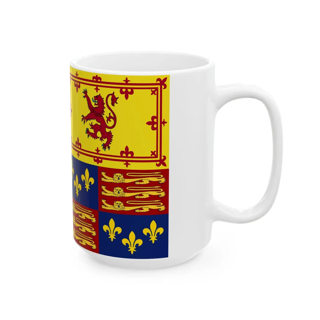 Royal Standard of England 1603-1649 (Ireland) White Coffee Mug - Go Mug Yourself