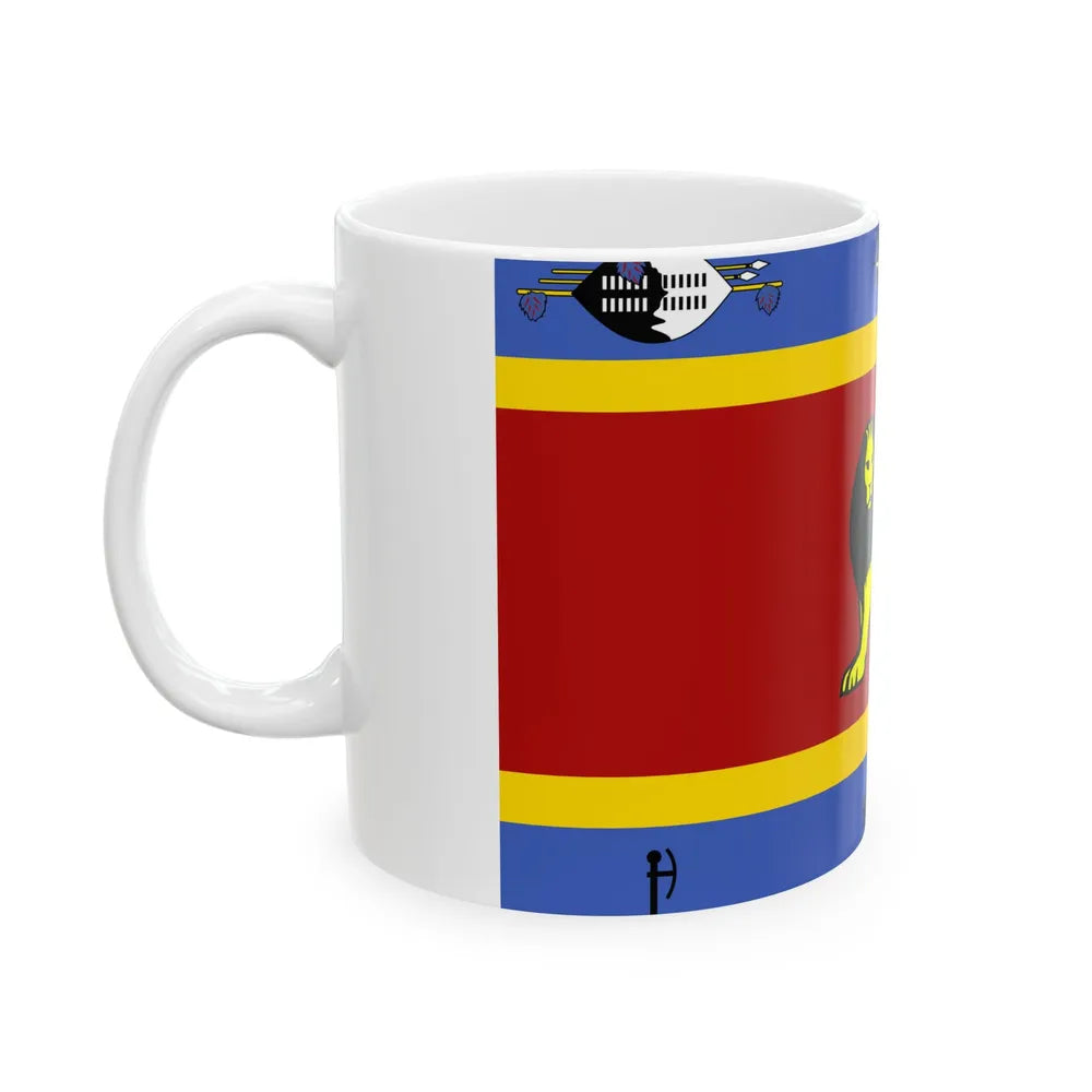 Royal Standard of Eswatini (Eswatini) White Coffee Mug - Go Mug Yourself