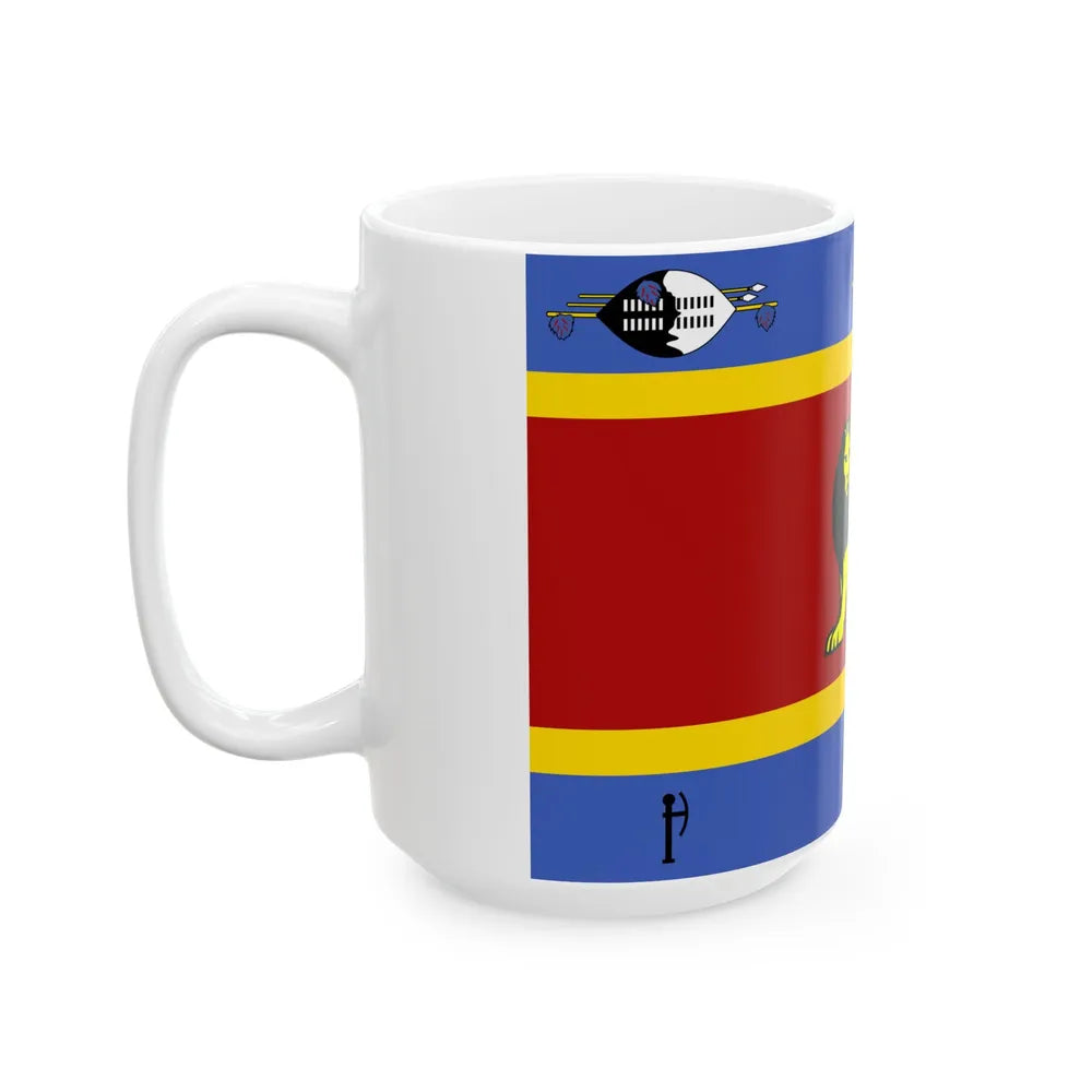 Royal Standard of Eswatini (Eswatini) White Coffee Mug - Go Mug Yourself
