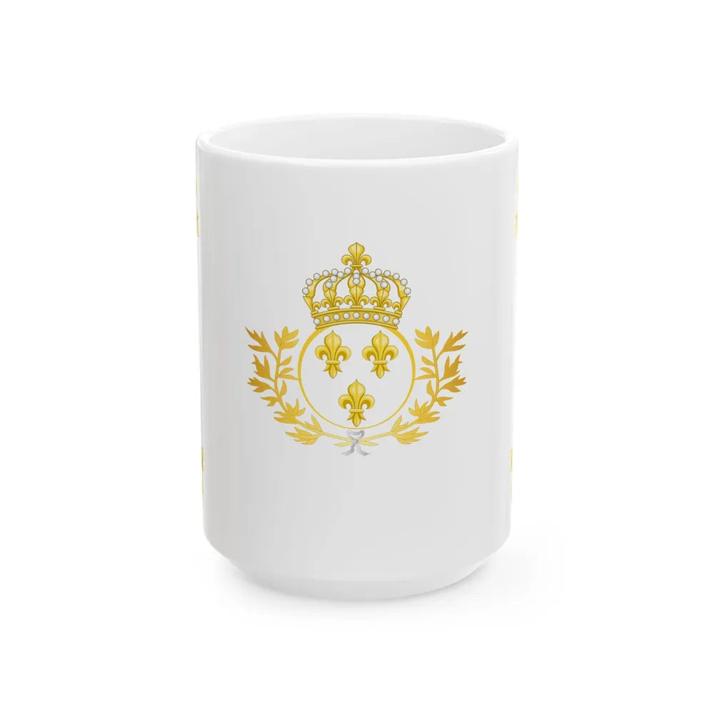 Royal Standard of France 1814-1830 - type 2 (France) White Coffee Mug 15oz - Go Mug Yourself
