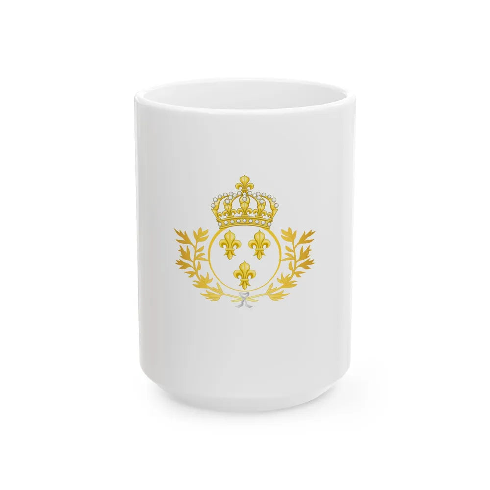 Royal Standard of France 1814-1830 - type 4 (France) White Coffee Mug 15oz - Go Mug Yourself