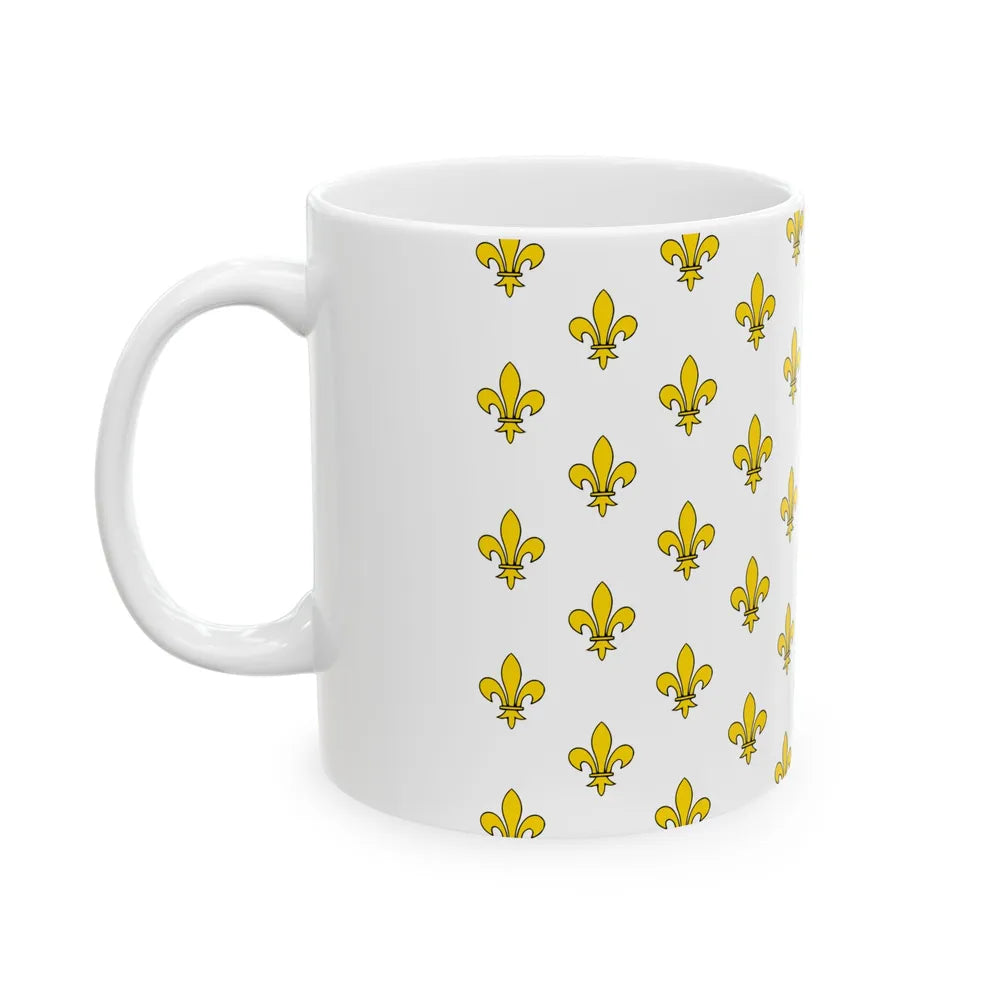 Royal Standard of France (France) White Coffee Mug - Go Mug Yourself